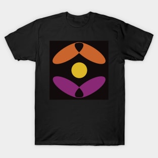 Abstract Pink, Orange & Yellow Shape T-Shirt